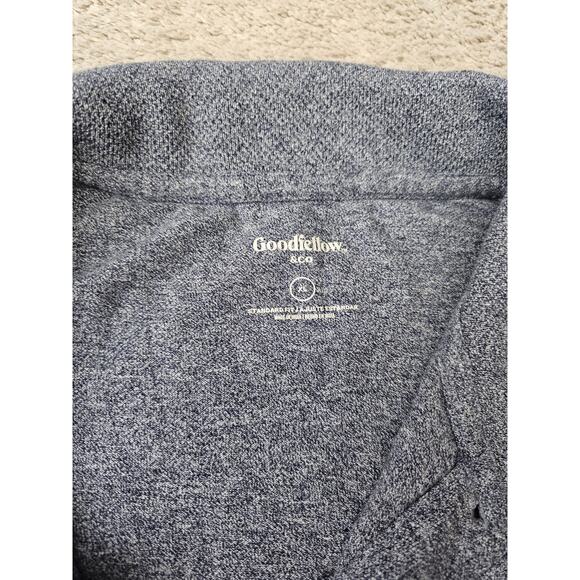 Goodfellow Mens Short Sleeve Striped Shirt Size XL Gray - Picture 5 of 8